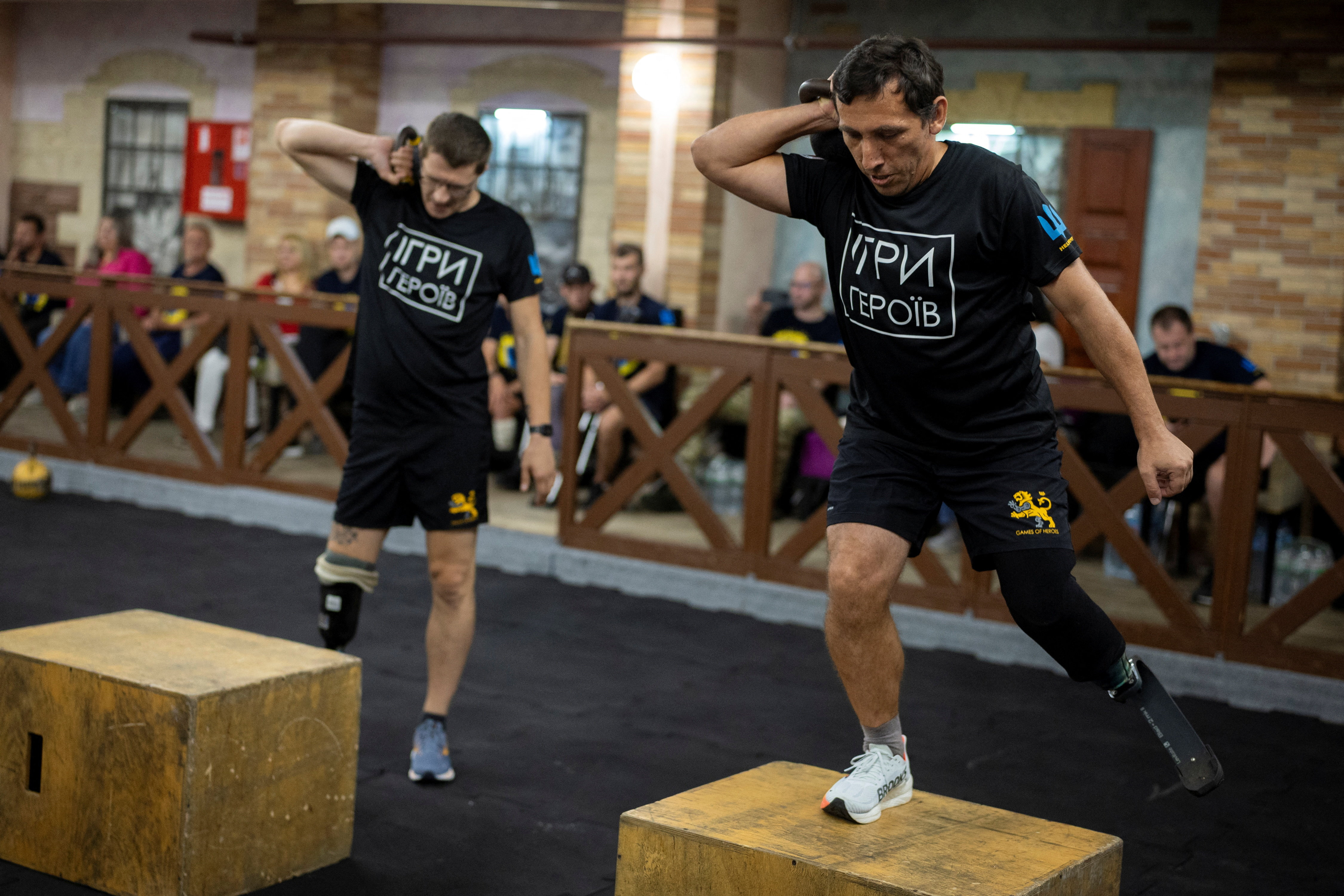 "Games for Heroes" cross-fit competition of military amputees in Kharkiv