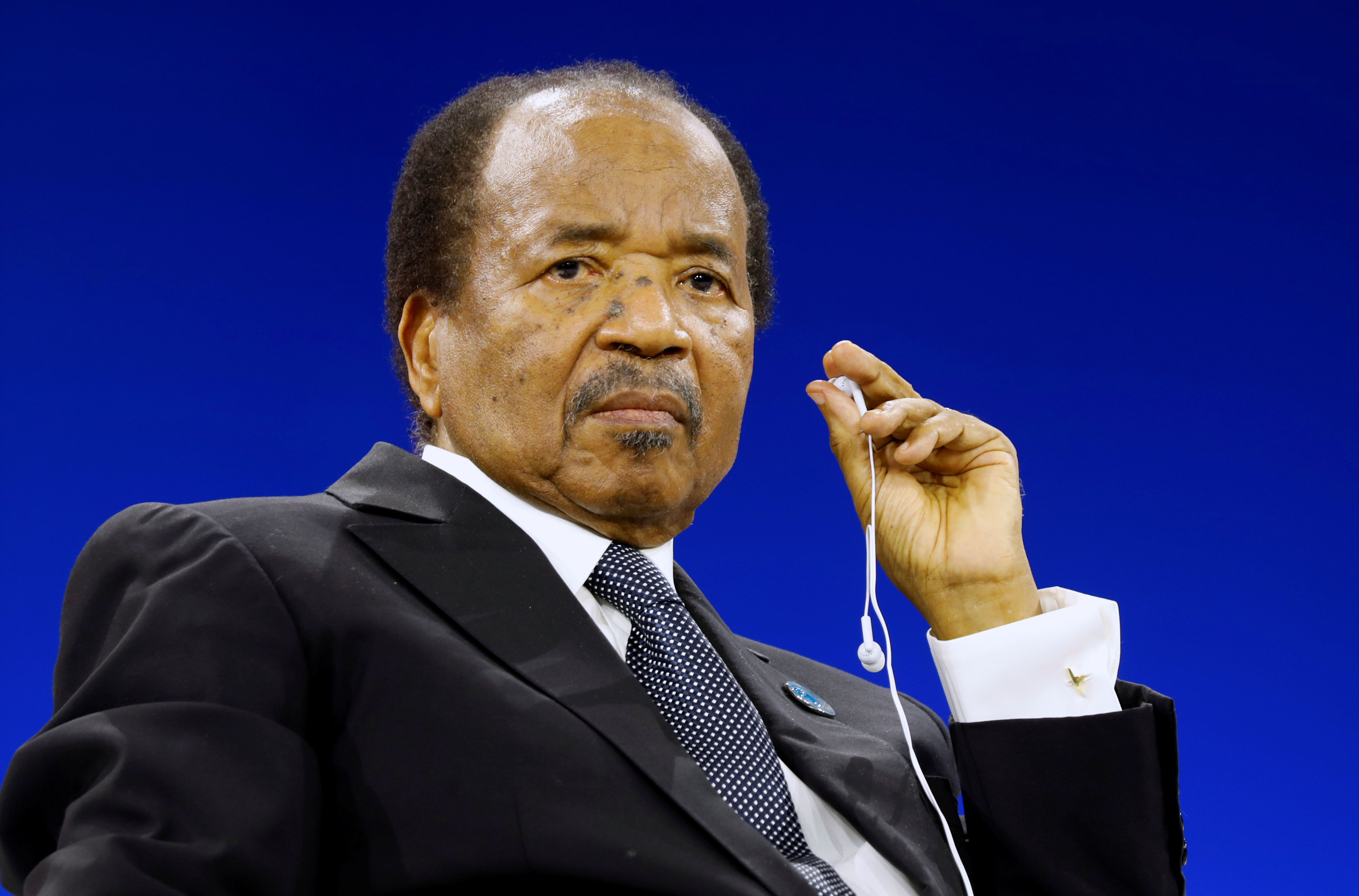 Cameroon President Paul Biya attends the Paris Peace Forum