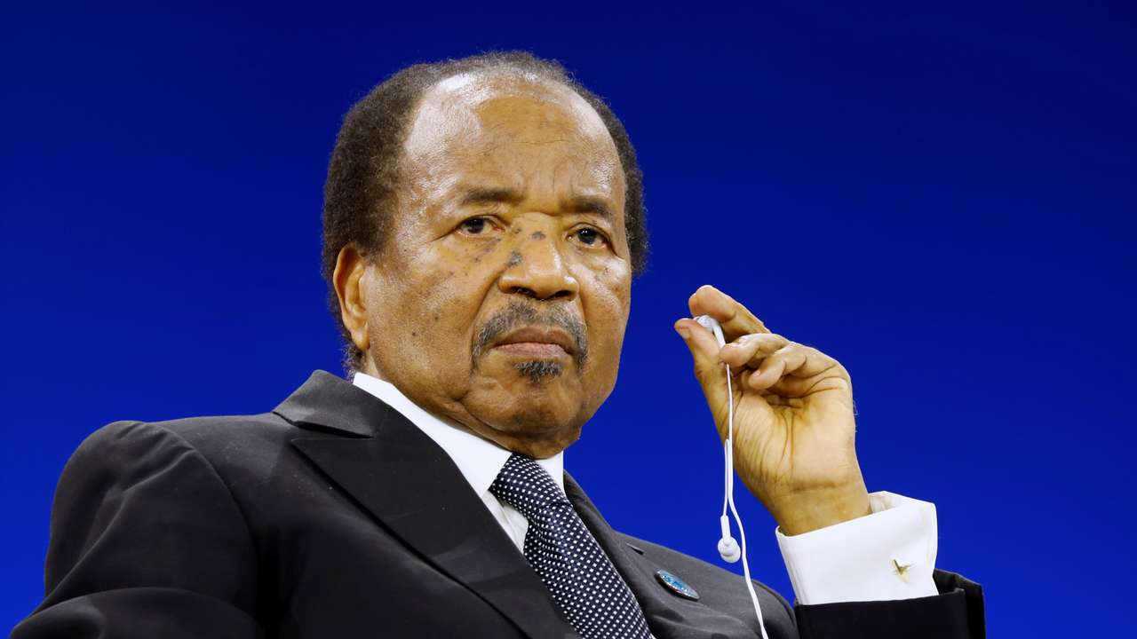 Cameroon President Paul Biya attends the Paris Peace Forum