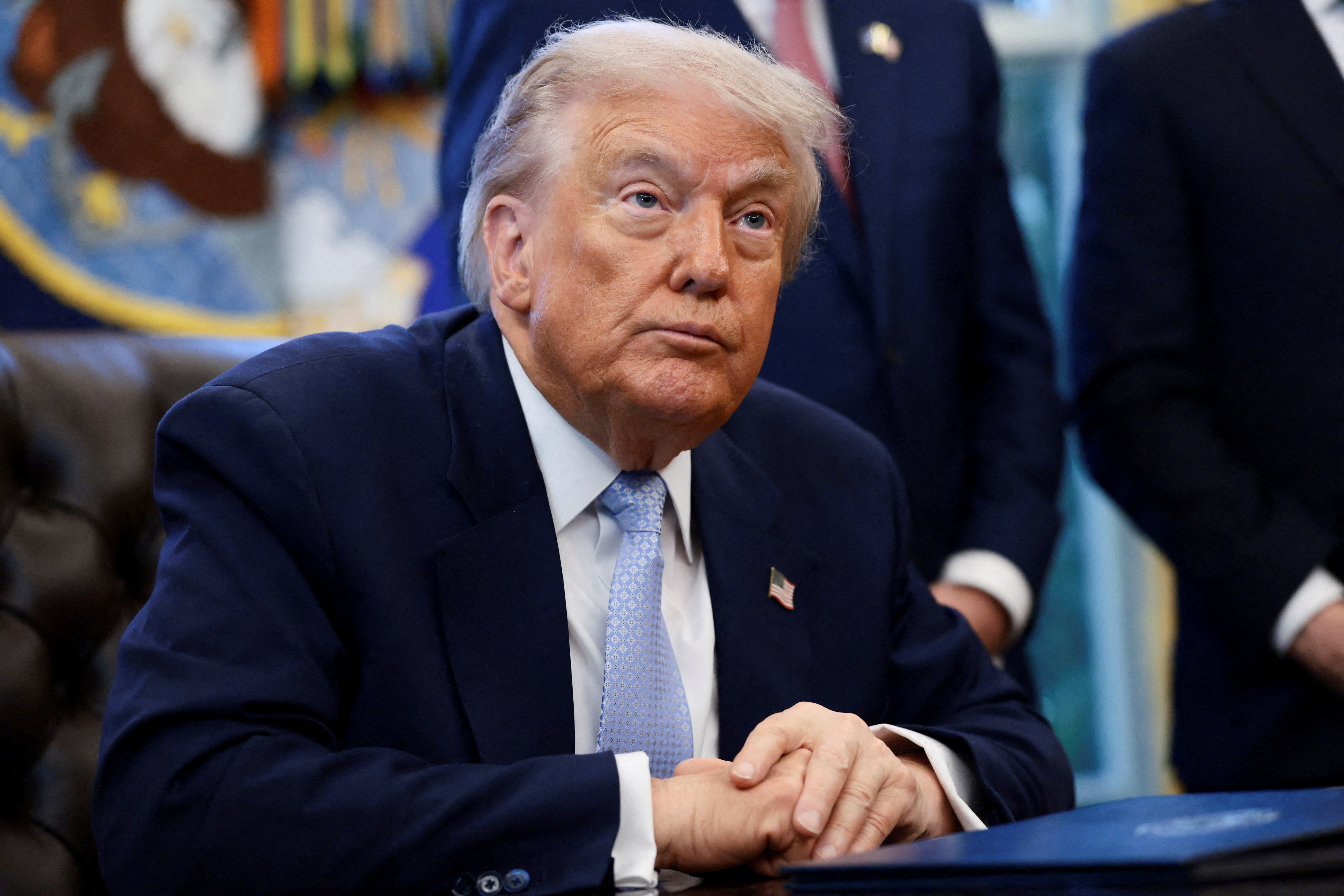 FILE PHOTO: U.S. President Trump meets White House Task Force on FIFA World Cup 2026