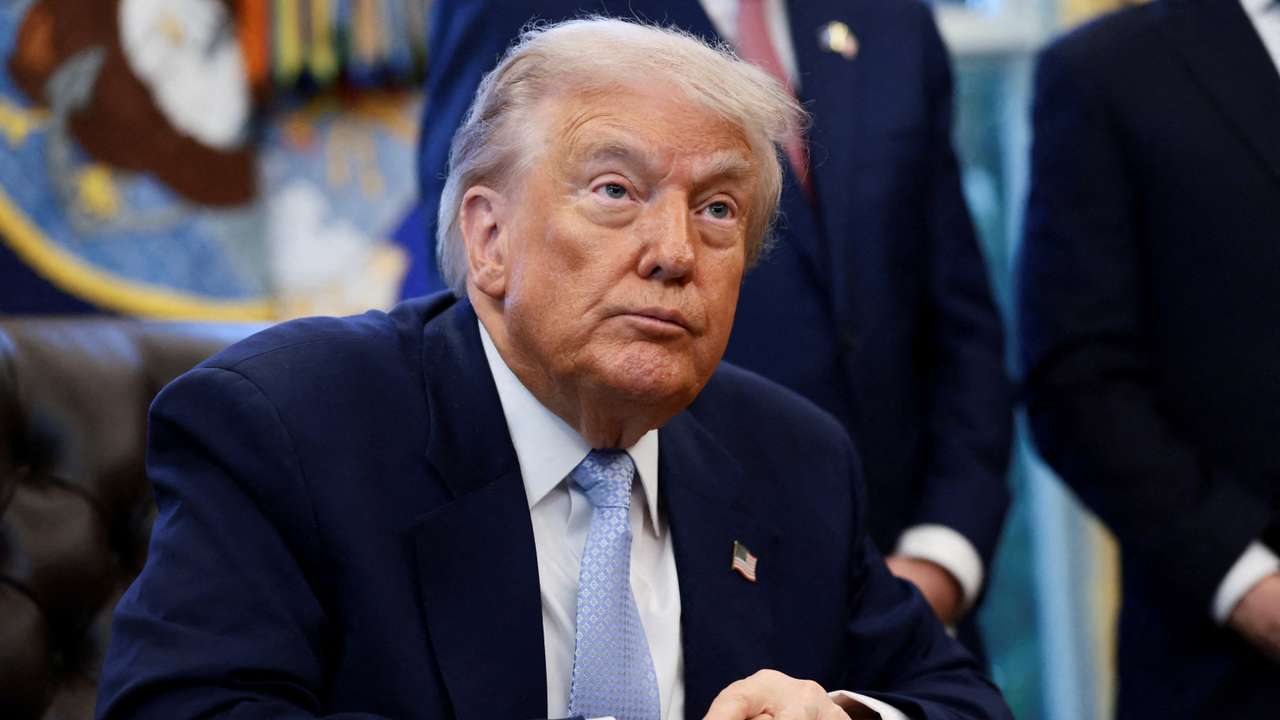 FILE PHOTO: U.S. President Trump meets White House Task Force on FIFA World Cup 2026
