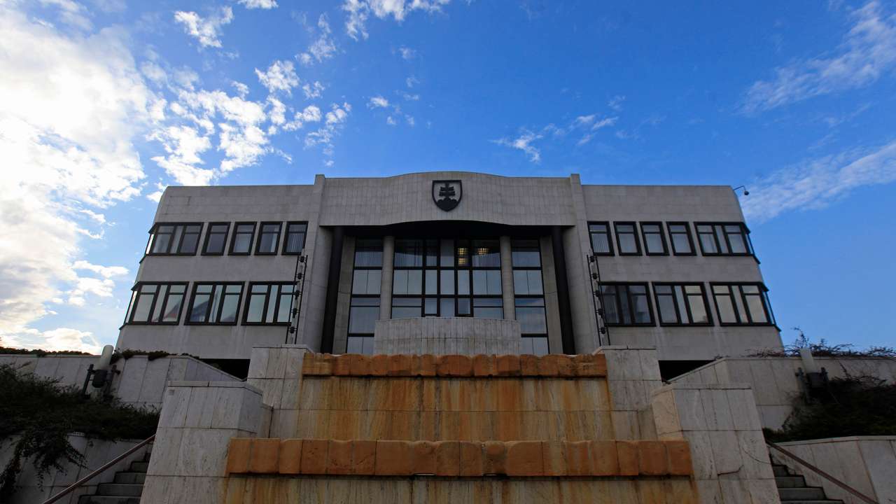A general view of the Slovak Parliament in Bratislava