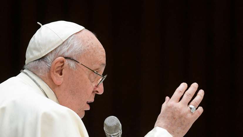 FILE PHOTO: Pope Francis holds a weekly audience at the Vatican
