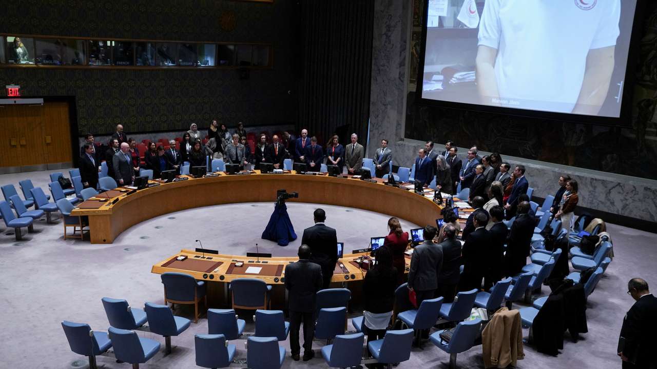 Meeting of the UN Security Council on the conflict between Israel and Hamas