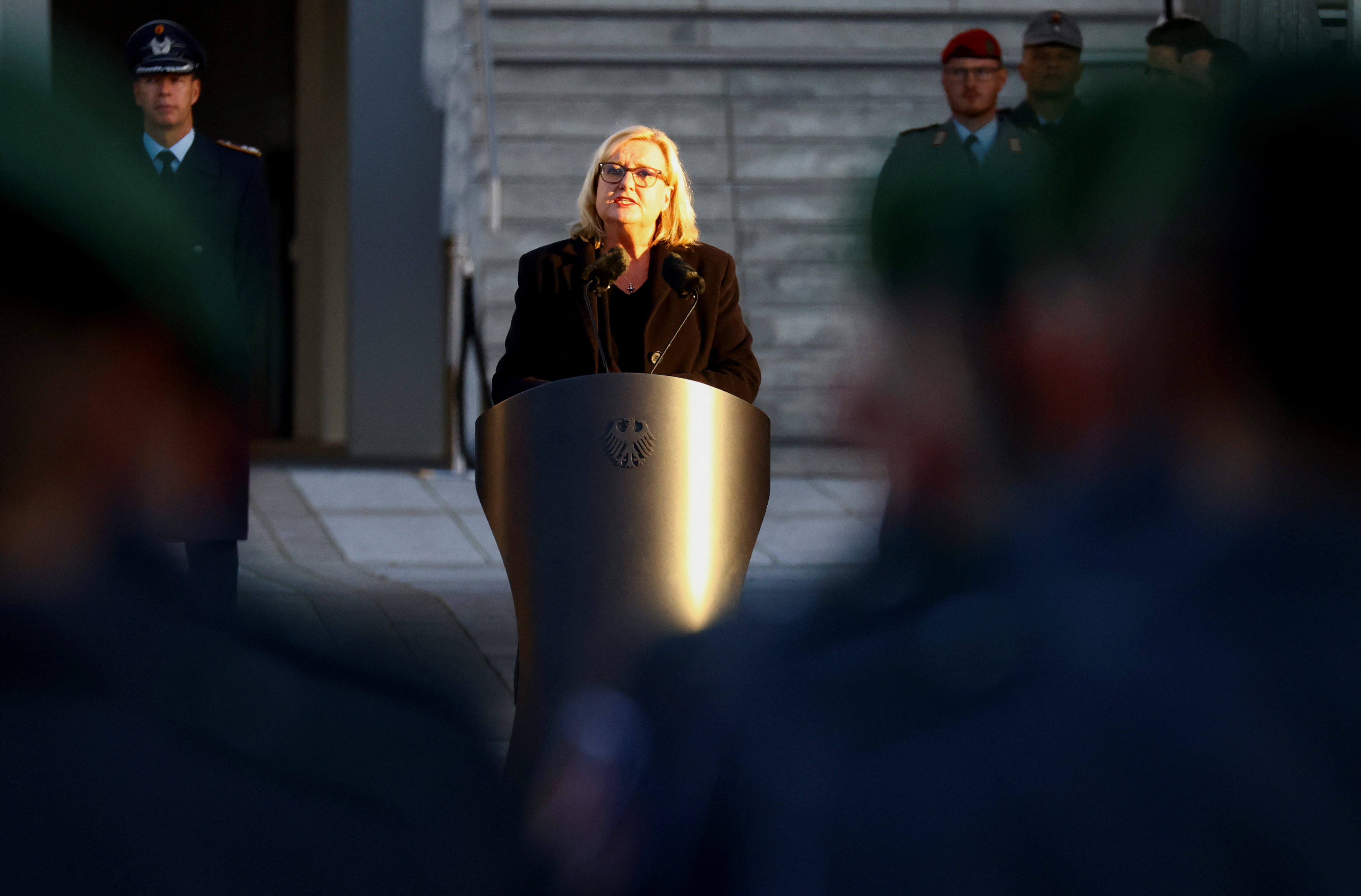 Swearing-in ceremony for new recruits, in Berlin
