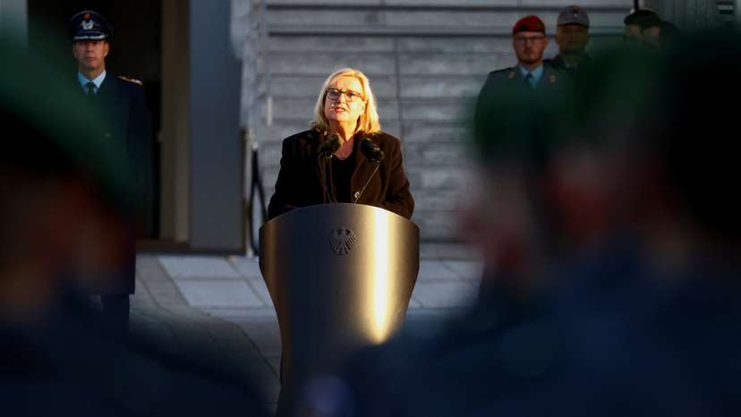 Swearing-in ceremony for new recruits, in Berlin
