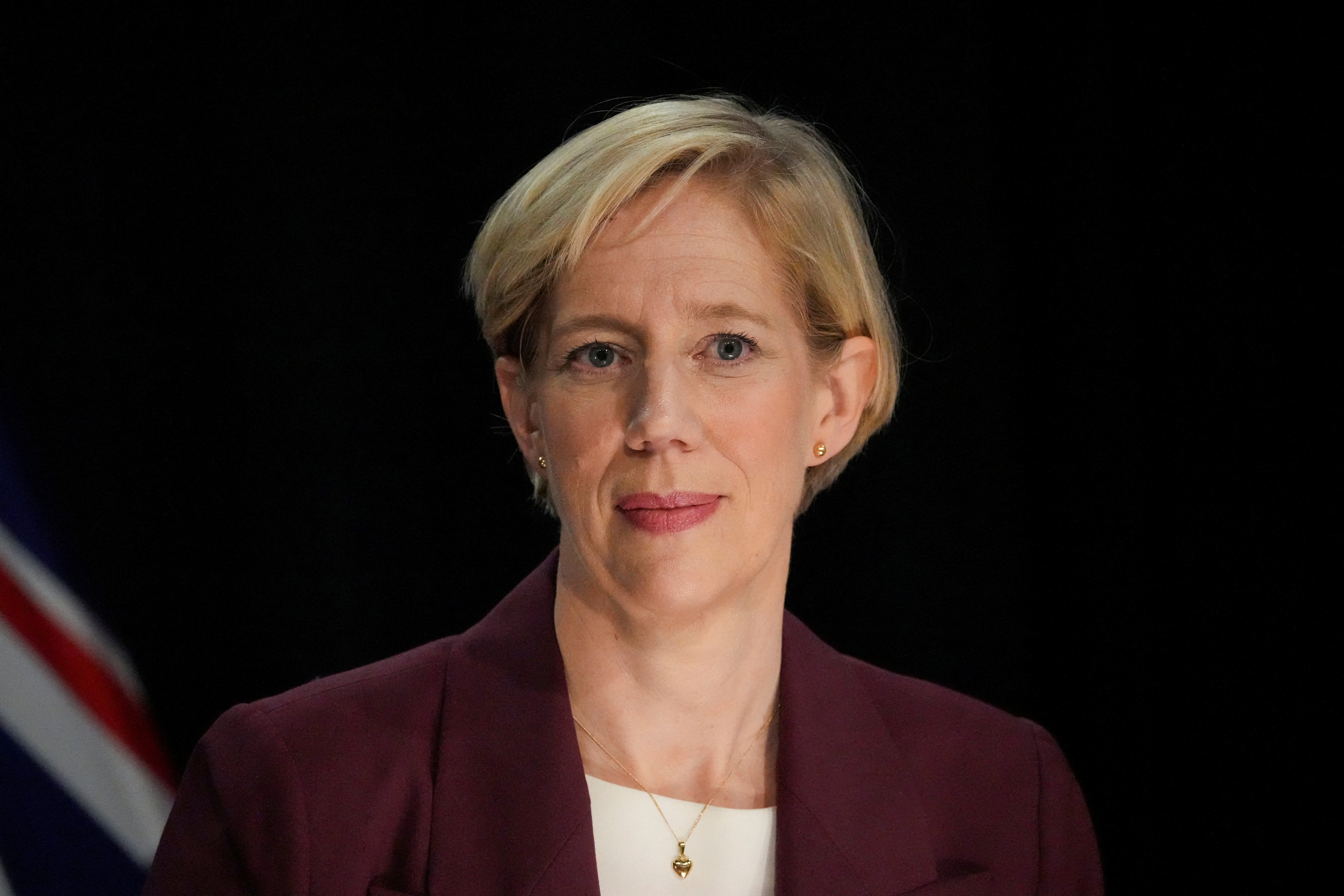 FILE PHOTO: New Zealand's Finance Minister Nicola Willis delivers an announcement about the Reserve Bank at Parliament