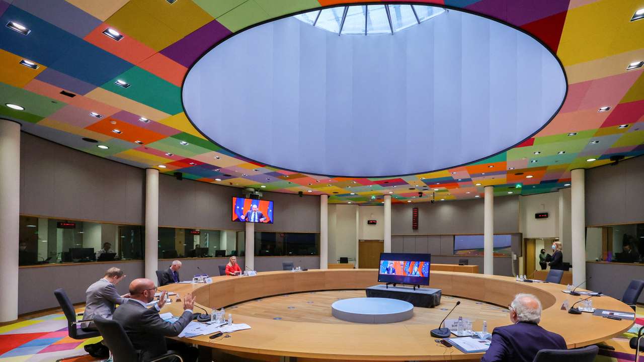 FILE PHOTO: EU-China virtual summit in Brussels