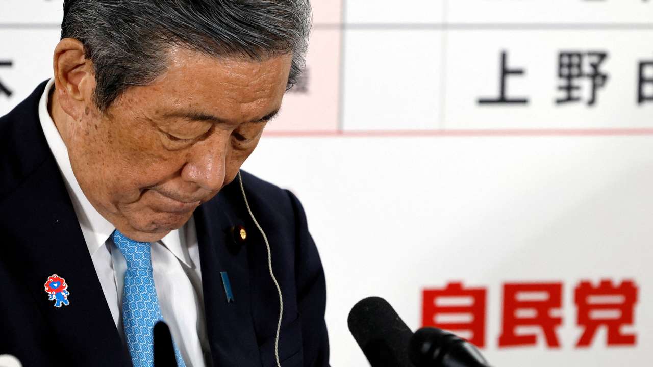FILE PHOTO: Liberal Democratic Party Secretary-General Hiroshi Moriyama