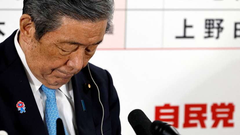 FILE PHOTO: Liberal Democratic Party Secretary-General Hiroshi Moriyama