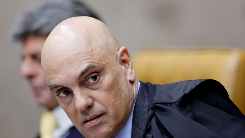 FILE PHOTO: Brazil's Supreme Court Judge Alexandre de Moraes attends a session of the Supreme Court in Brasilia