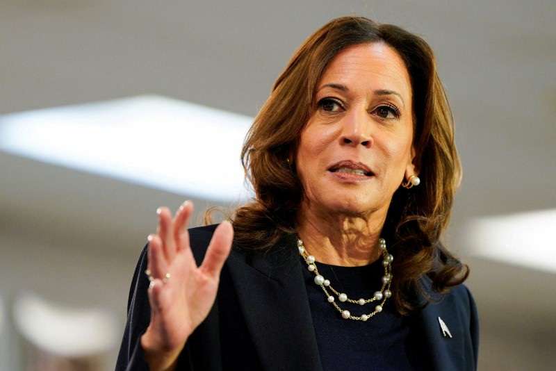 FILE PHOTO: U.S. Vice President and Democratic presidential candidate Kamala Harris makes a campaign stop in Wayne, Michigan