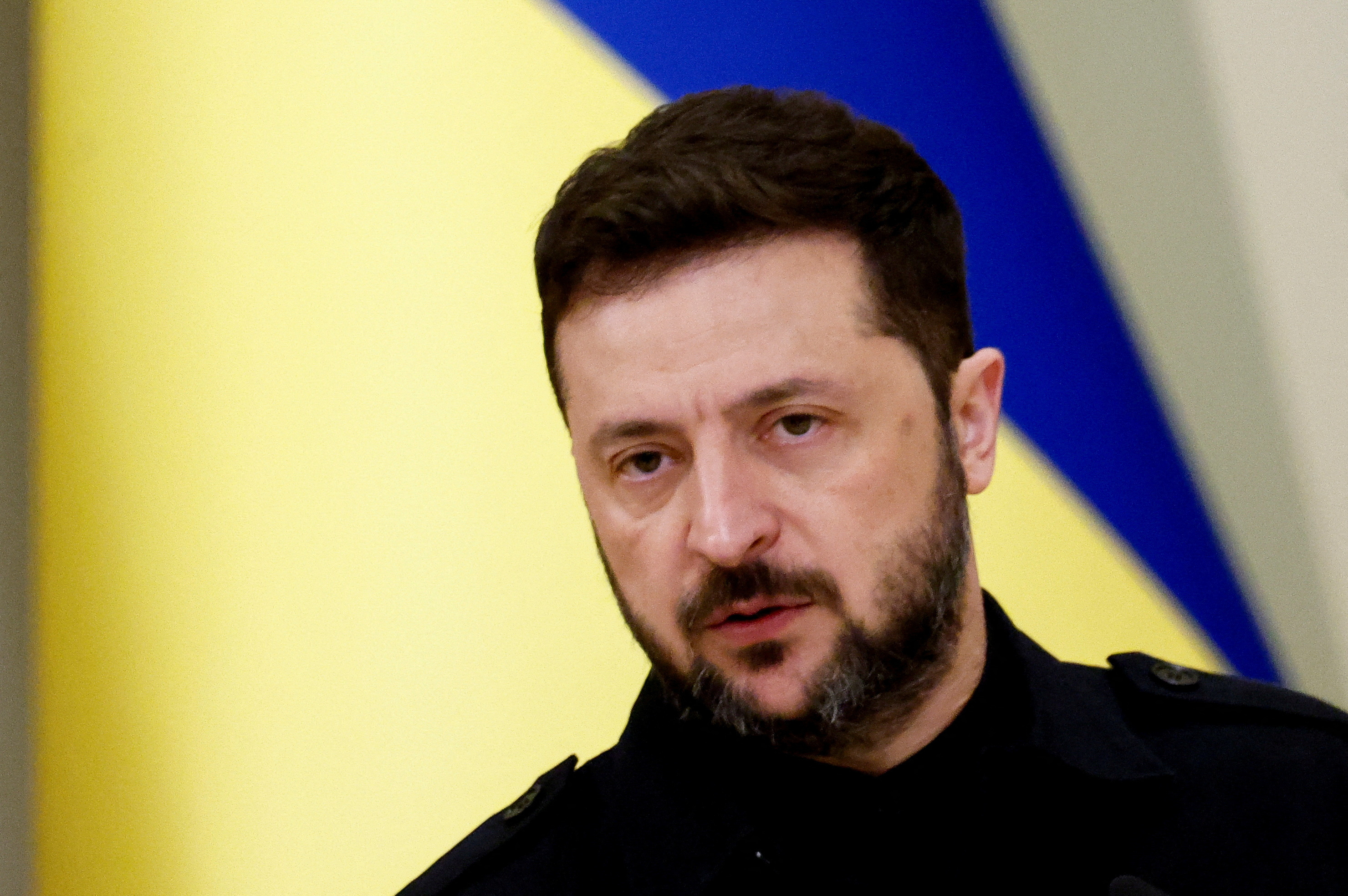 FILE PHOTO: Ukraine's President Zelenskiy meets Polish President Duda on Ukraine's Constitution Day, in Kyiv