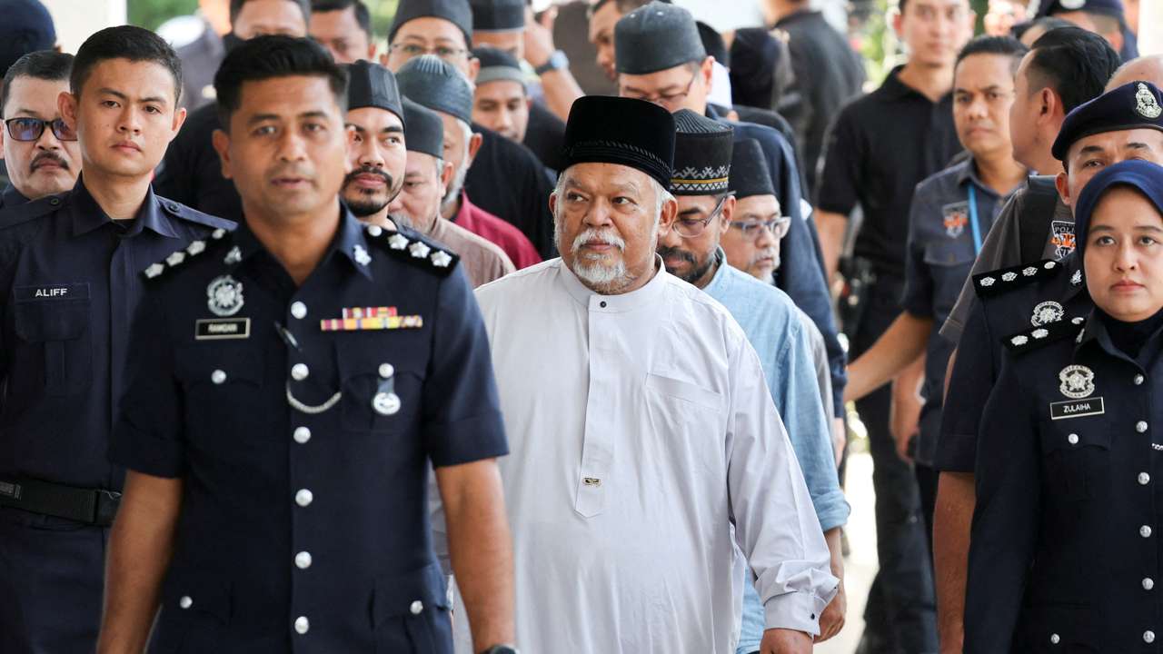 CEO of Global Ikhwan Services and Business Holdings (GISB) Nasiruddin Mohd Ali arrives at Selayang court to face charges at the court in Selayang