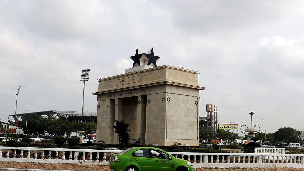 FILE PHOTO: The Independence Arch is pictured in Accra