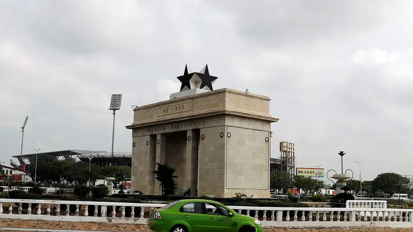 FILE PHOTO: The Independence Arch is pictured in Accra