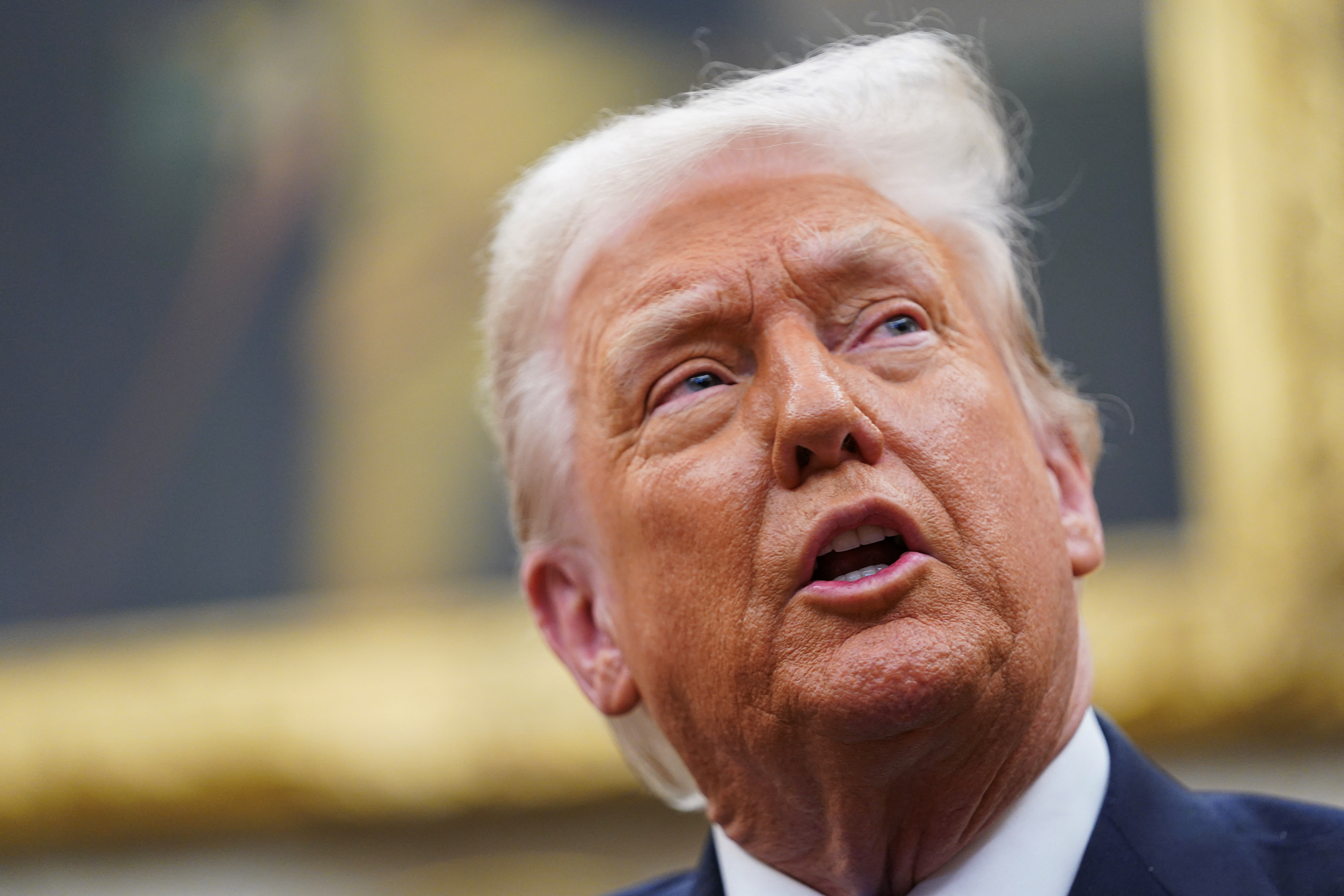 U.S. President Donald Trump meets with Jordan's King Abdullah at the White House in Washington