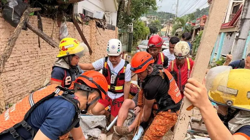 Aftermath of Typhoon Kalmaegi in the central Philippines