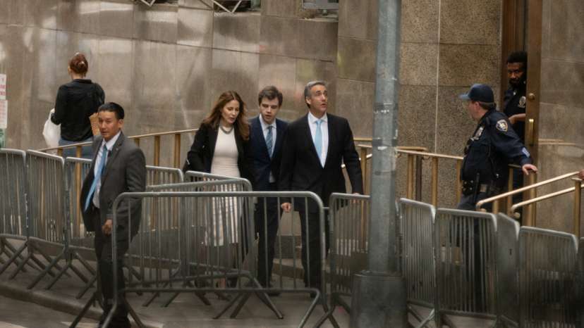 Michael Cohen departs after testifying at former U.S. President Trump’s criminal trial in New York