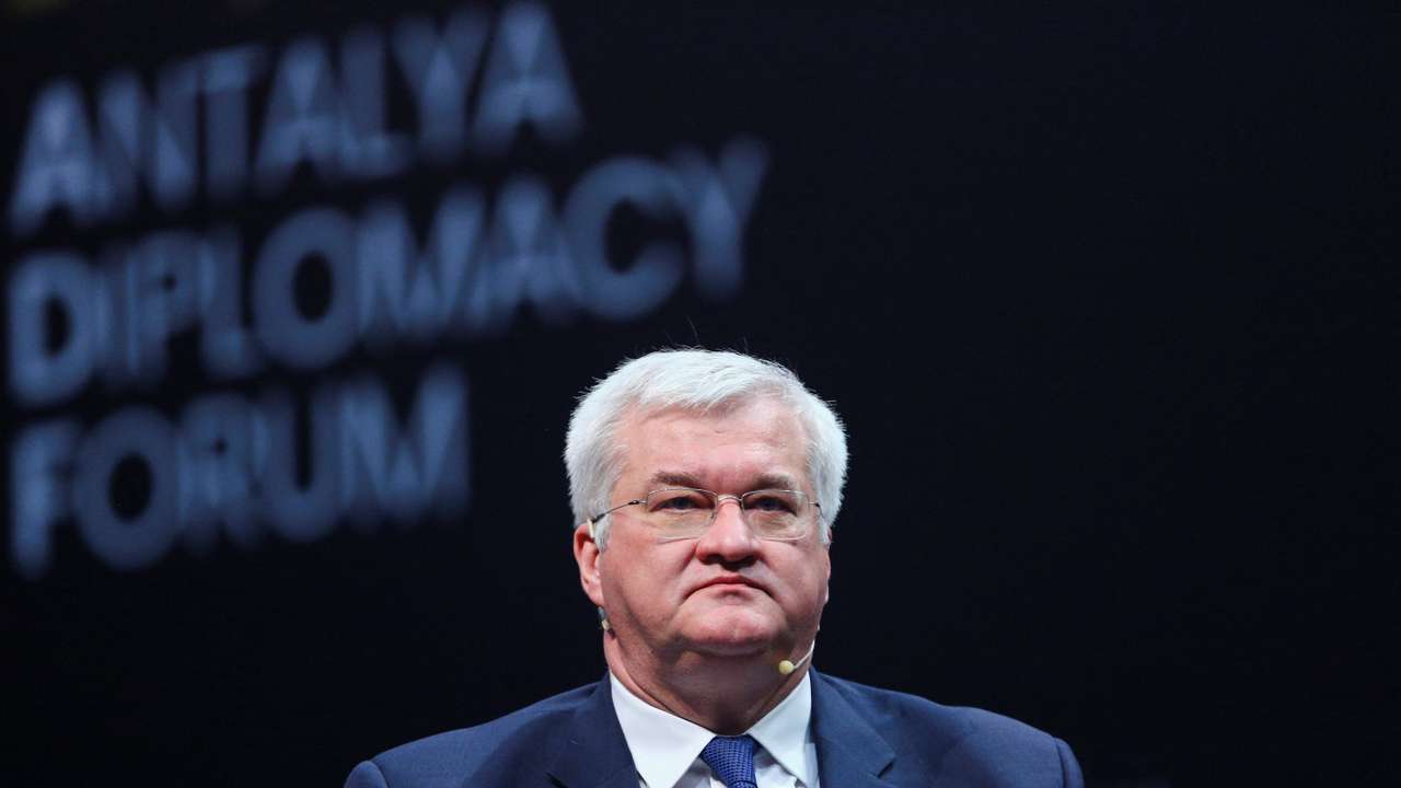 Ukrainian Foreign Minister Andrii Sybiha attends to the Antalya Diplomacy Forum in Antalya
