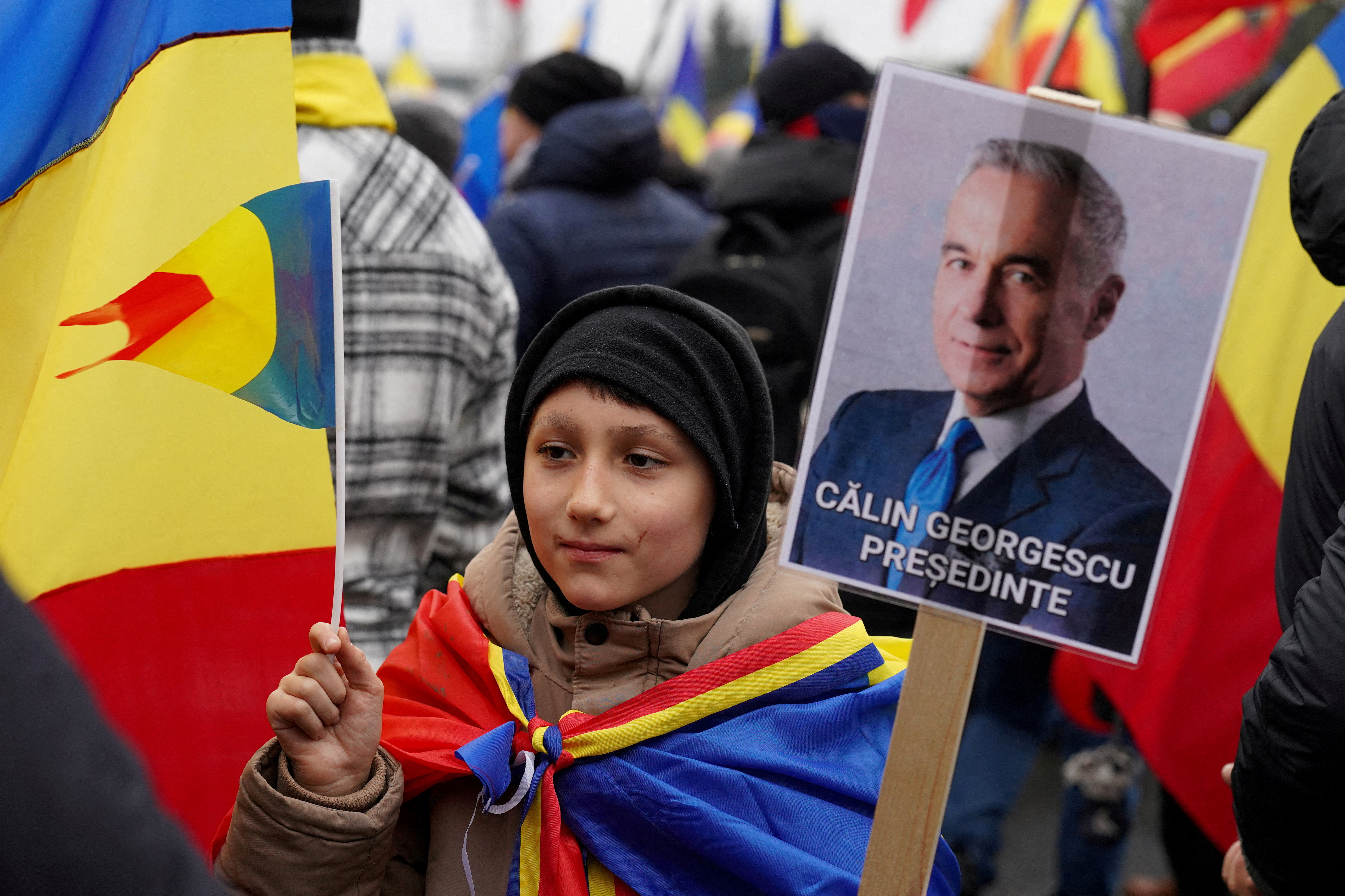 FILE PHOTO: Anti-government rally in Bucharest