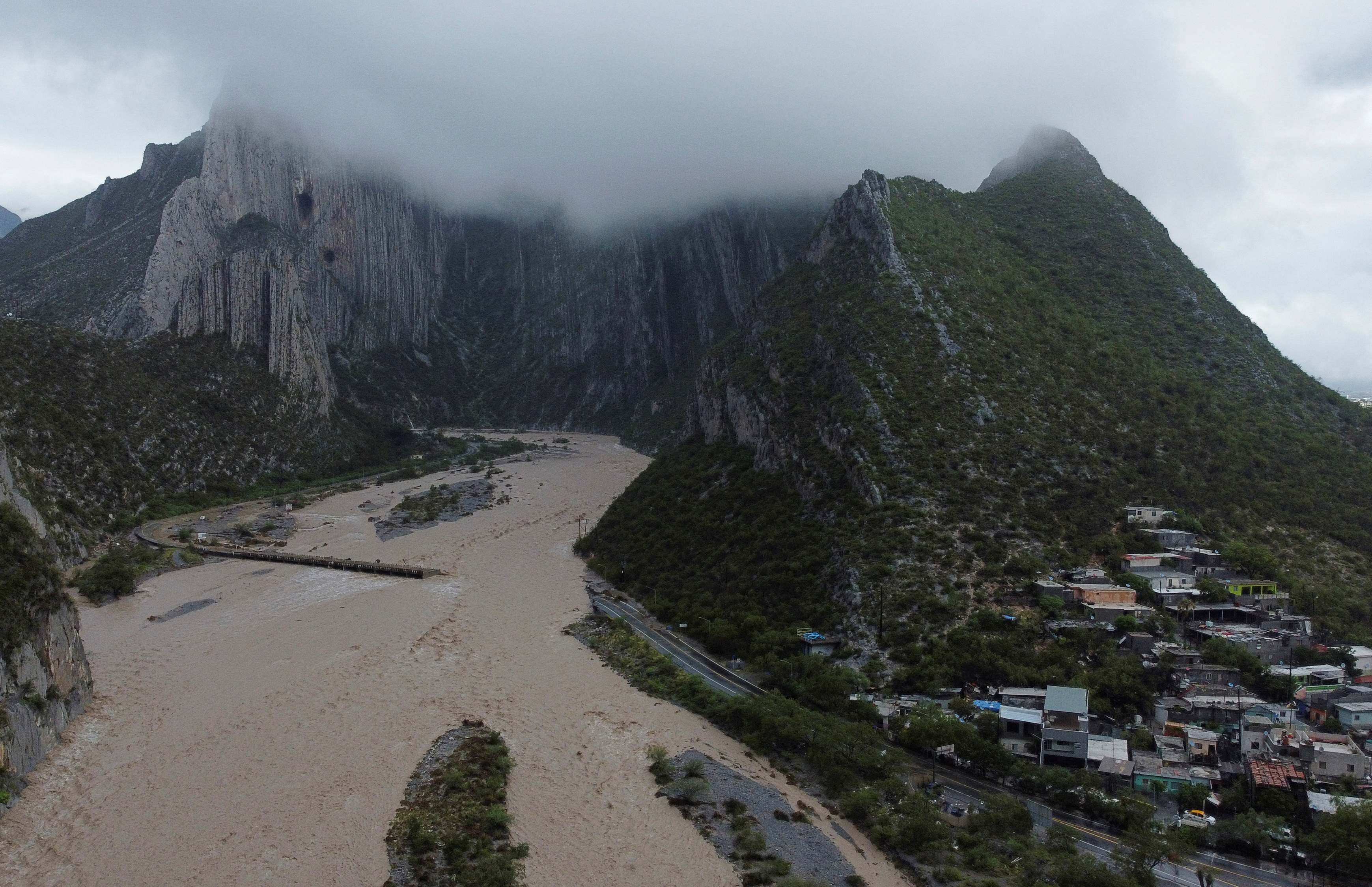 Aftermath of the tropical storm Alberto in Santiago