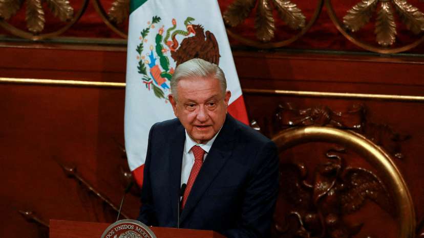 FILE PHOTO: Mexico's President Andres Manuel Lopez Obrador presents constitutional reforms, in Mexico City