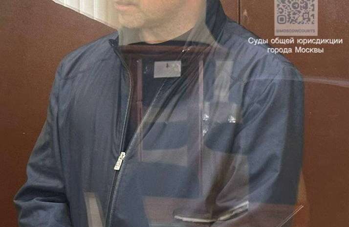 Alexander Fomin, detained in a bribery investigation against Russian Deputy Defence Minister, attends a court hearing in Moscow