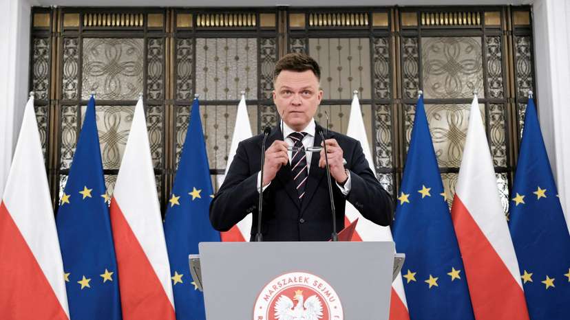 Polish Parliament Speaker Holownia announces presidential election date in Warsaw