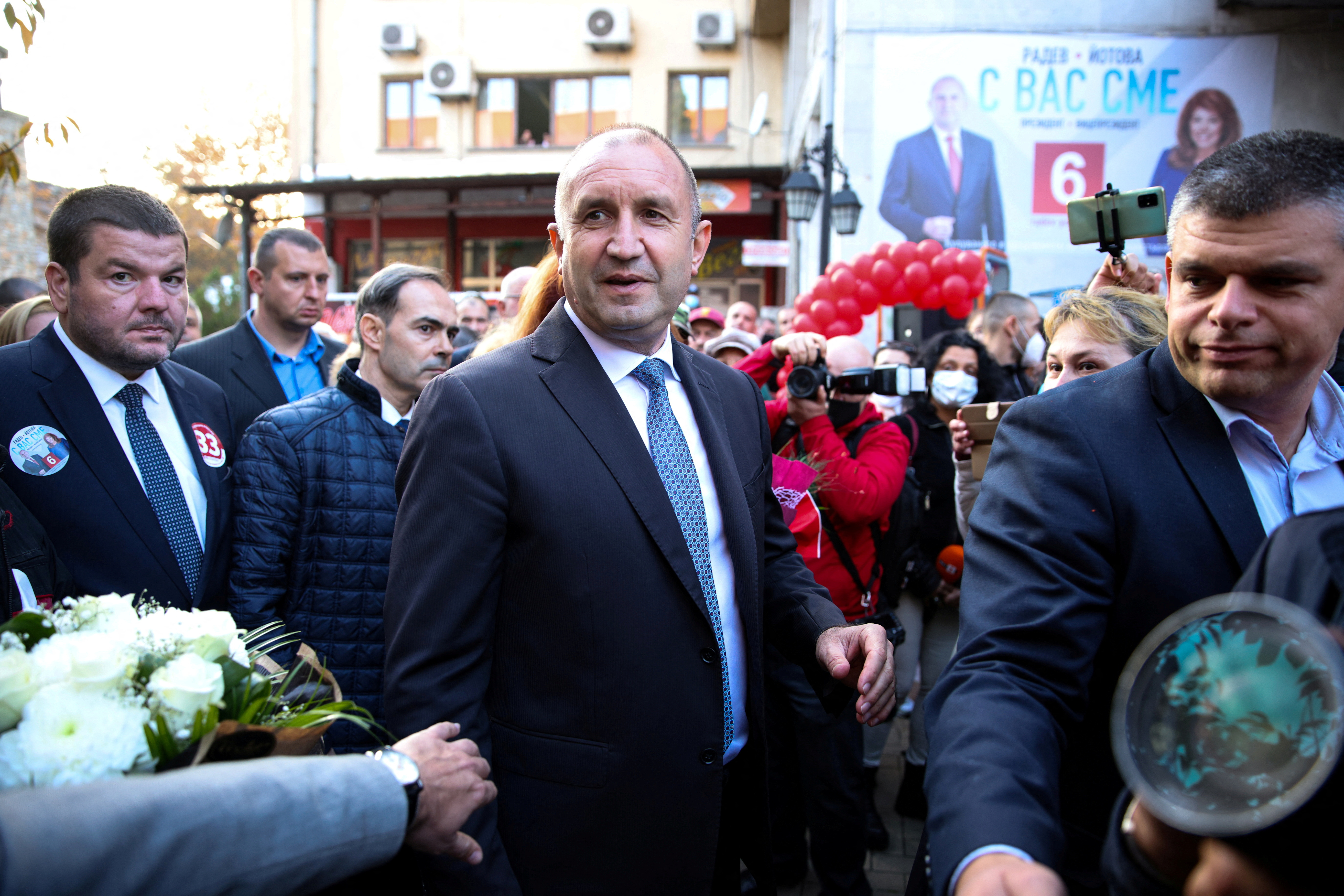 FILE PHOTO: Rumen Radev, the ex-president vowing to end Bulgaria's political crisis