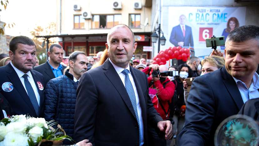 FILE PHOTO: Rumen Radev, the ex-president vowing to end Bulgaria's political crisis