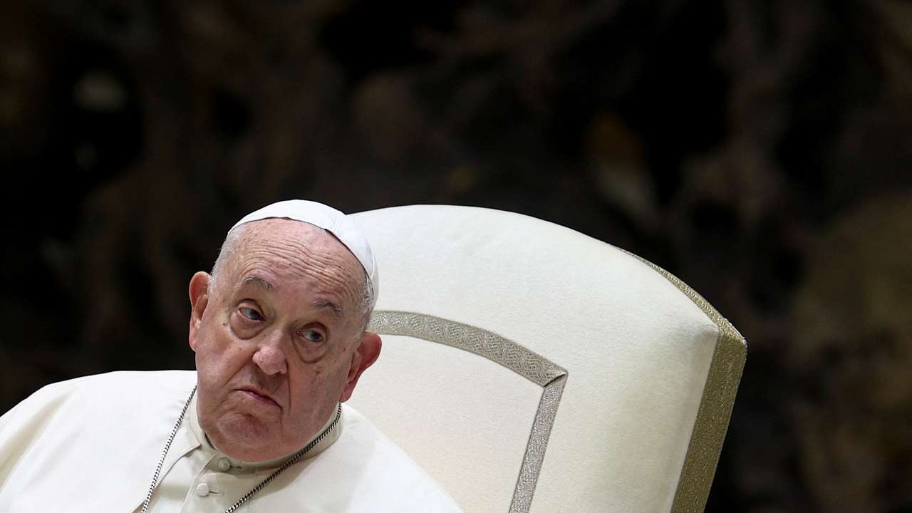 Pope Francis holds the Jubilee audience in Paul VI hall at the Vatican
