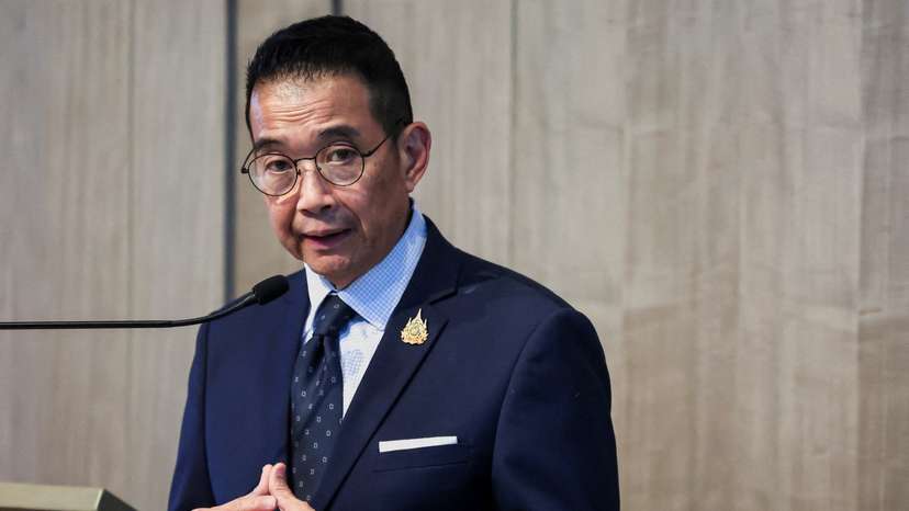 FILE PHOTO: Thailand's Foreign Minister Maris Sangiampongsa attends a press conference following a 6-Country informal consultation on the situation in Myanmar, in Bangkok