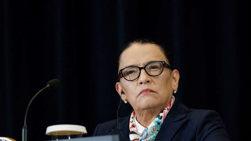 FILE PHOTO: Mexico's Security Minister Rosa Icela Rodriguez at the State Department in Washington, U.S.