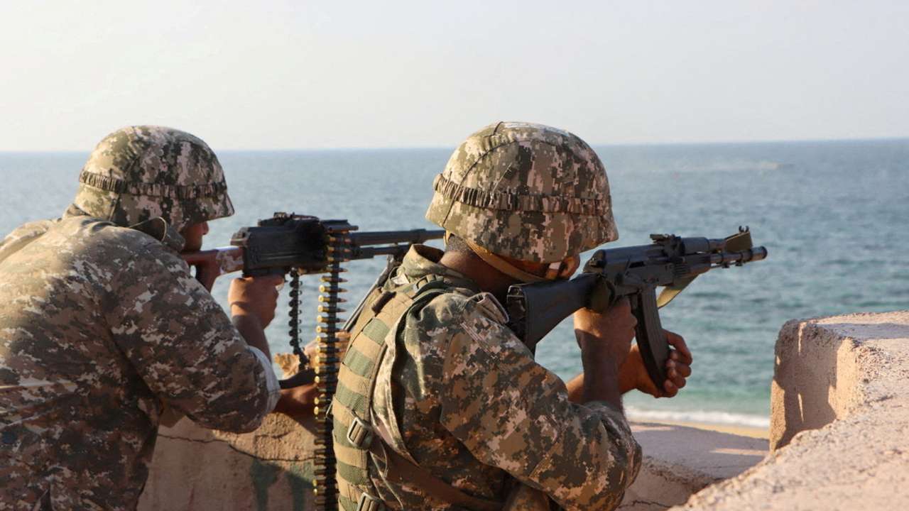 FILE PHOTO: Exercise of the Islamic Revolution Guards Corps (IRGC) navy in the south of Iran