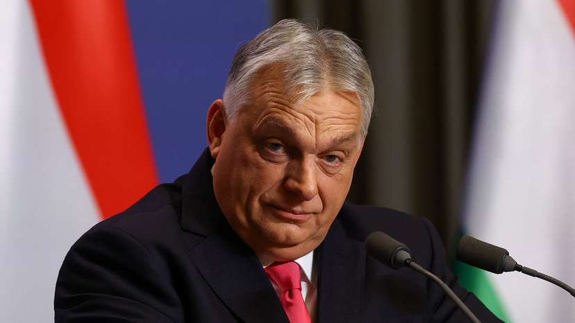 Hungarian Prime Minister Viktor Orban holds an international press conference in Budapest