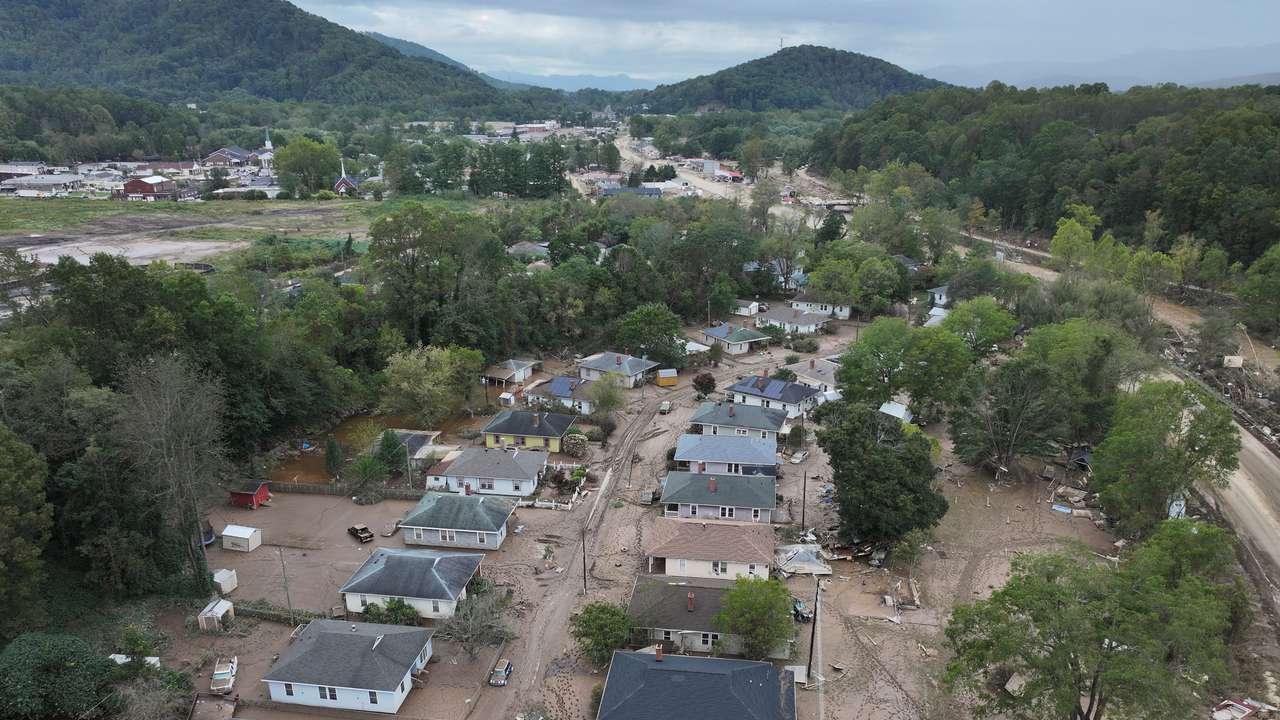 Aftermath of Hurricane Helene in North Carolina