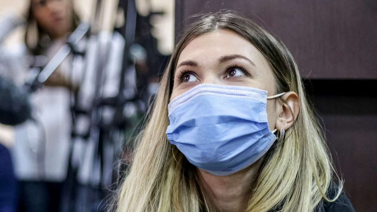 FILE PHOTO: Ukrainian journalist Roshchyna attends a court hearing in Kyiv