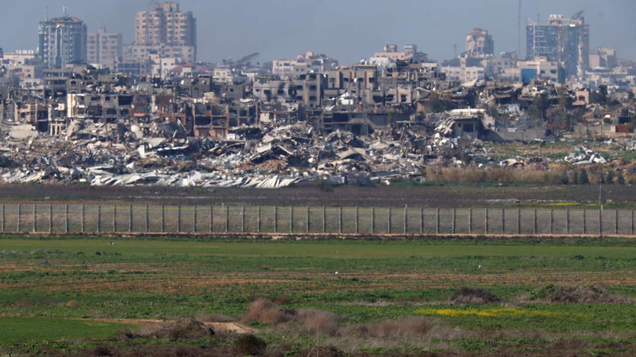 Smoke rises above North Gaza