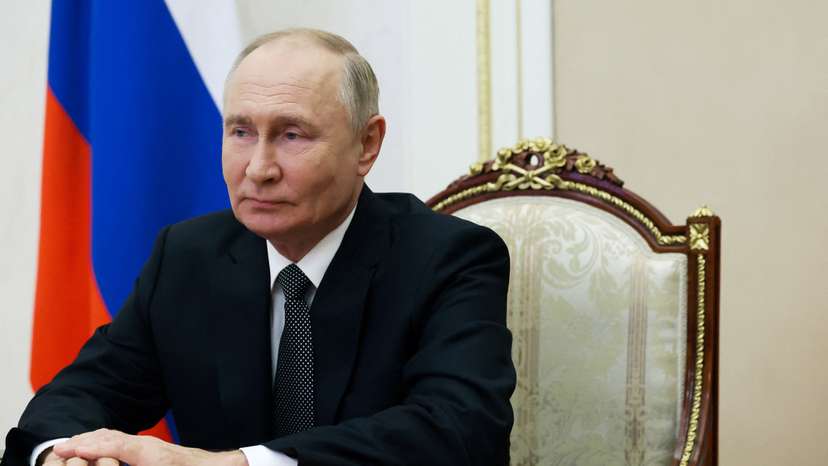 Russian President Putin chairs a Security Council meeting in Moscow