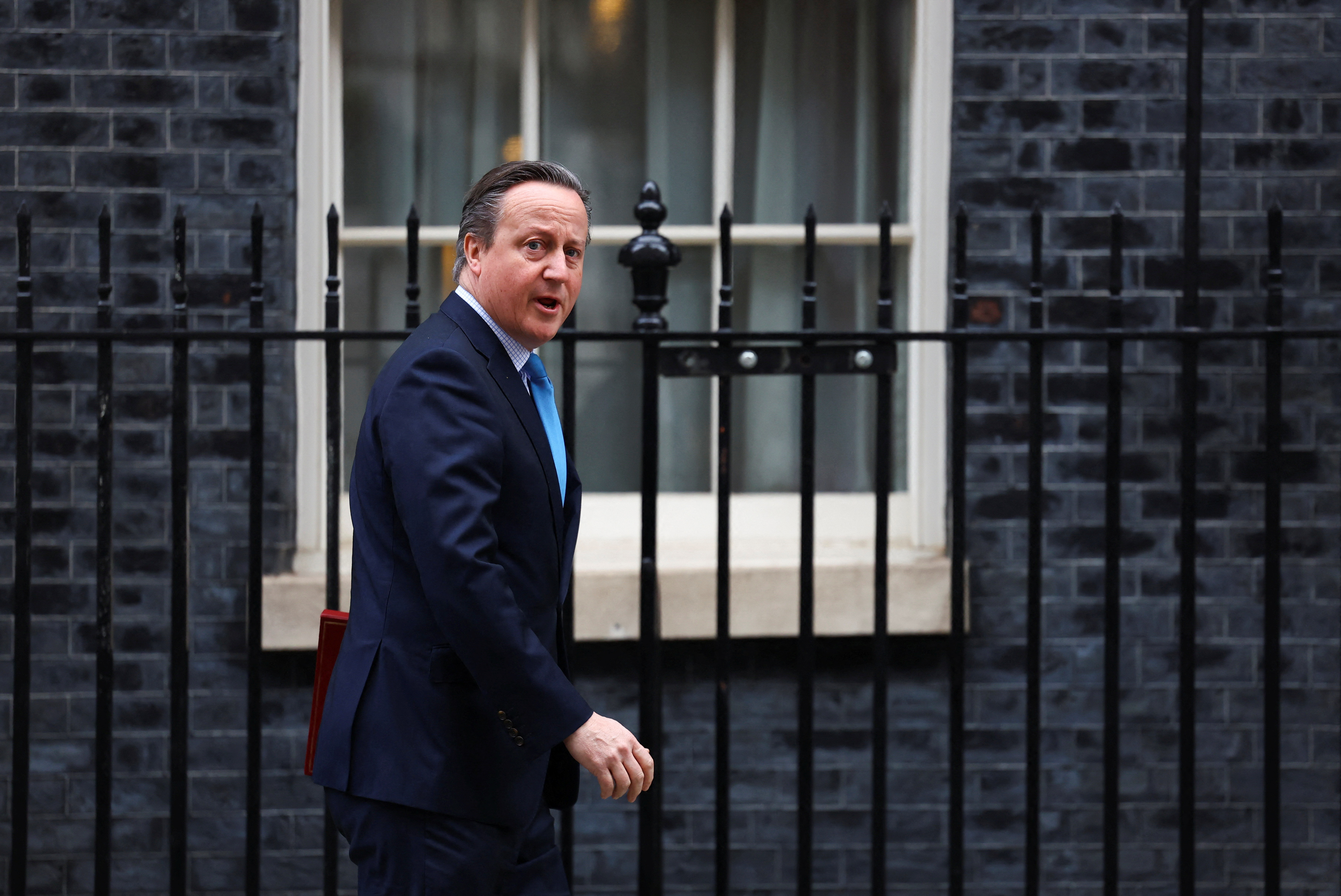 British ministers attend a cabinet meeting in London