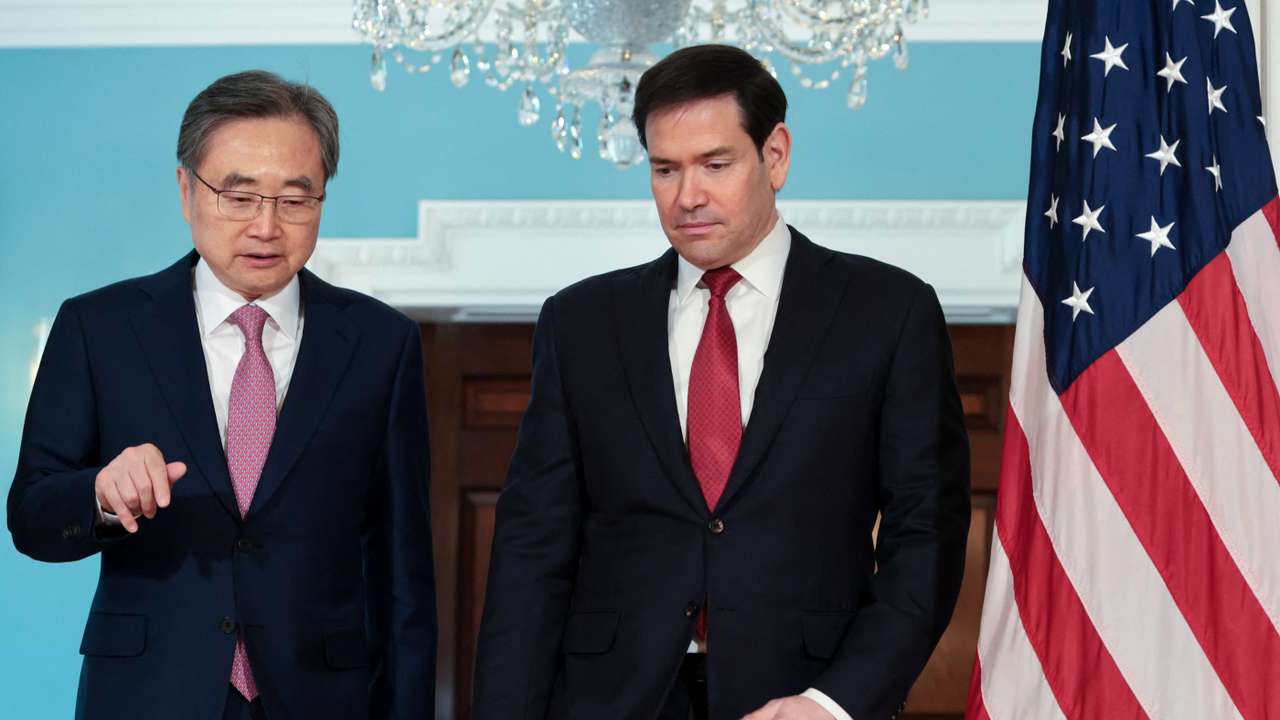 U.S. Secretary of State Rubio meets South Korean Foreign Minister Cho Hyun at the State Department in Washington