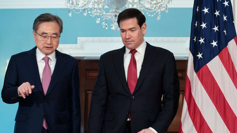 U.S. Secretary of State Rubio meets South Korean Foreign Minister Cho Hyun at the State Department in Washington