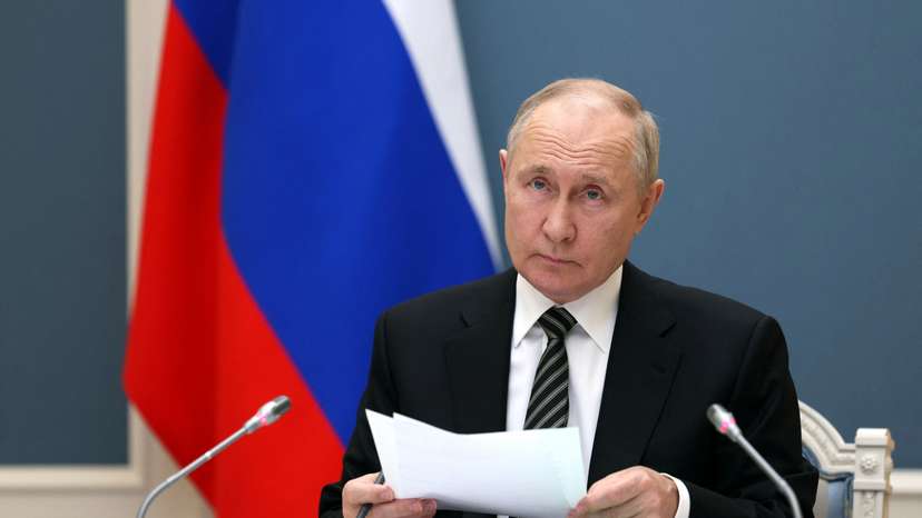 Russian President Putin inspects an exercise to test delivering a massive retaliatory nuclear strike, via a video link from Moscow