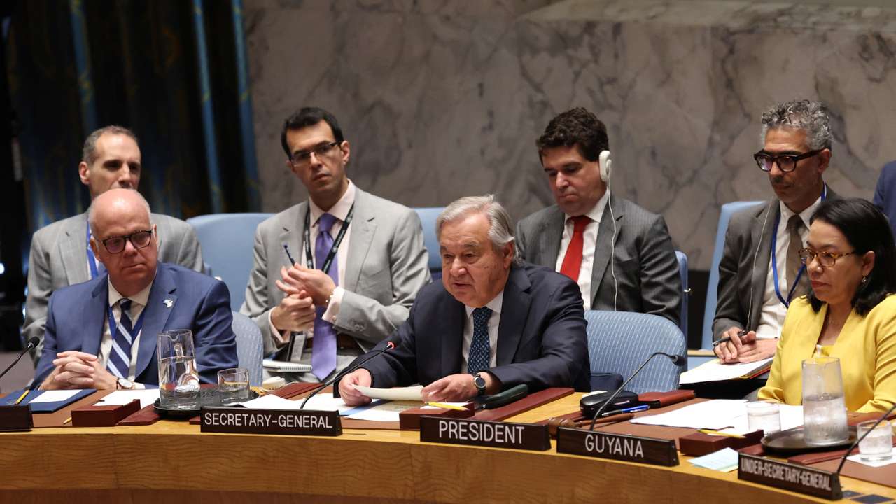 United Nations Security Council meeting about the conflict between Israel and Iran, in New York City