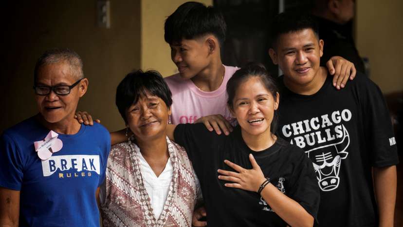Mary Jane Veloso arrives at the Correctional Institution for Women in Mandaluyong City