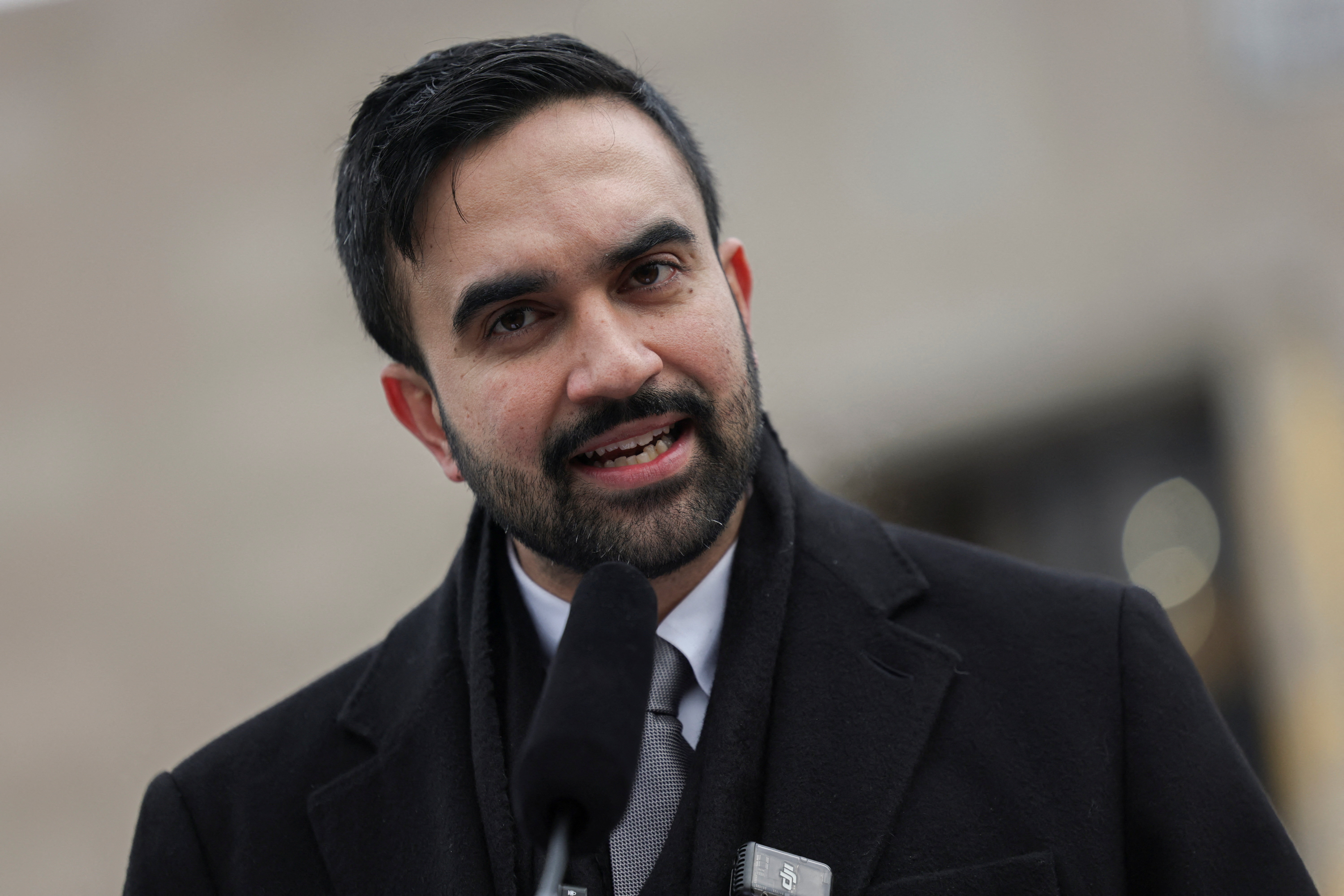 New York City Mayor Mamdani holds press conference at Grand Army Plaza in the Brooklyn borough of New York City