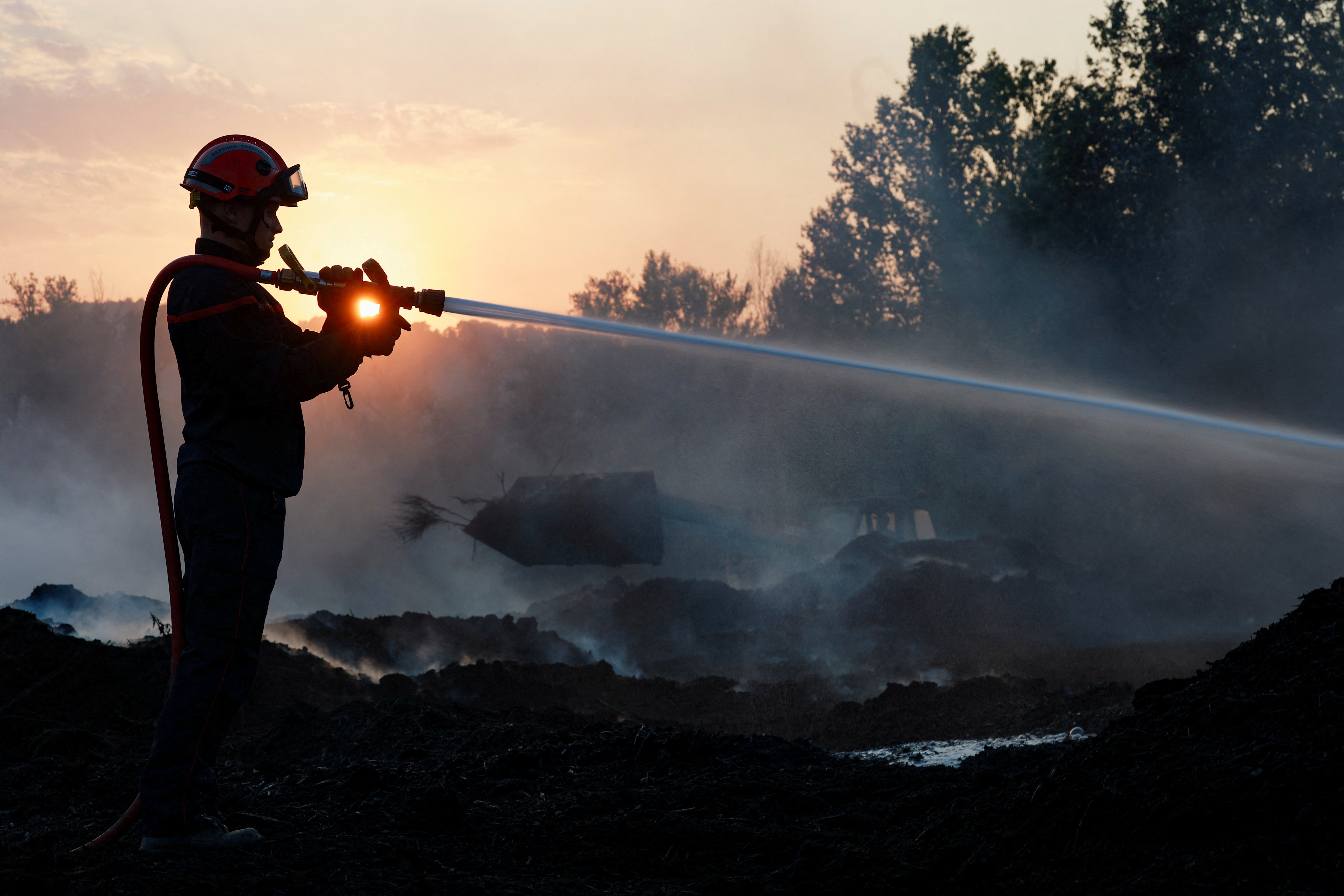 Wildfire rages in southern France