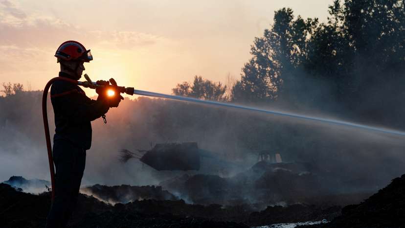 Wildfire rages in southern France