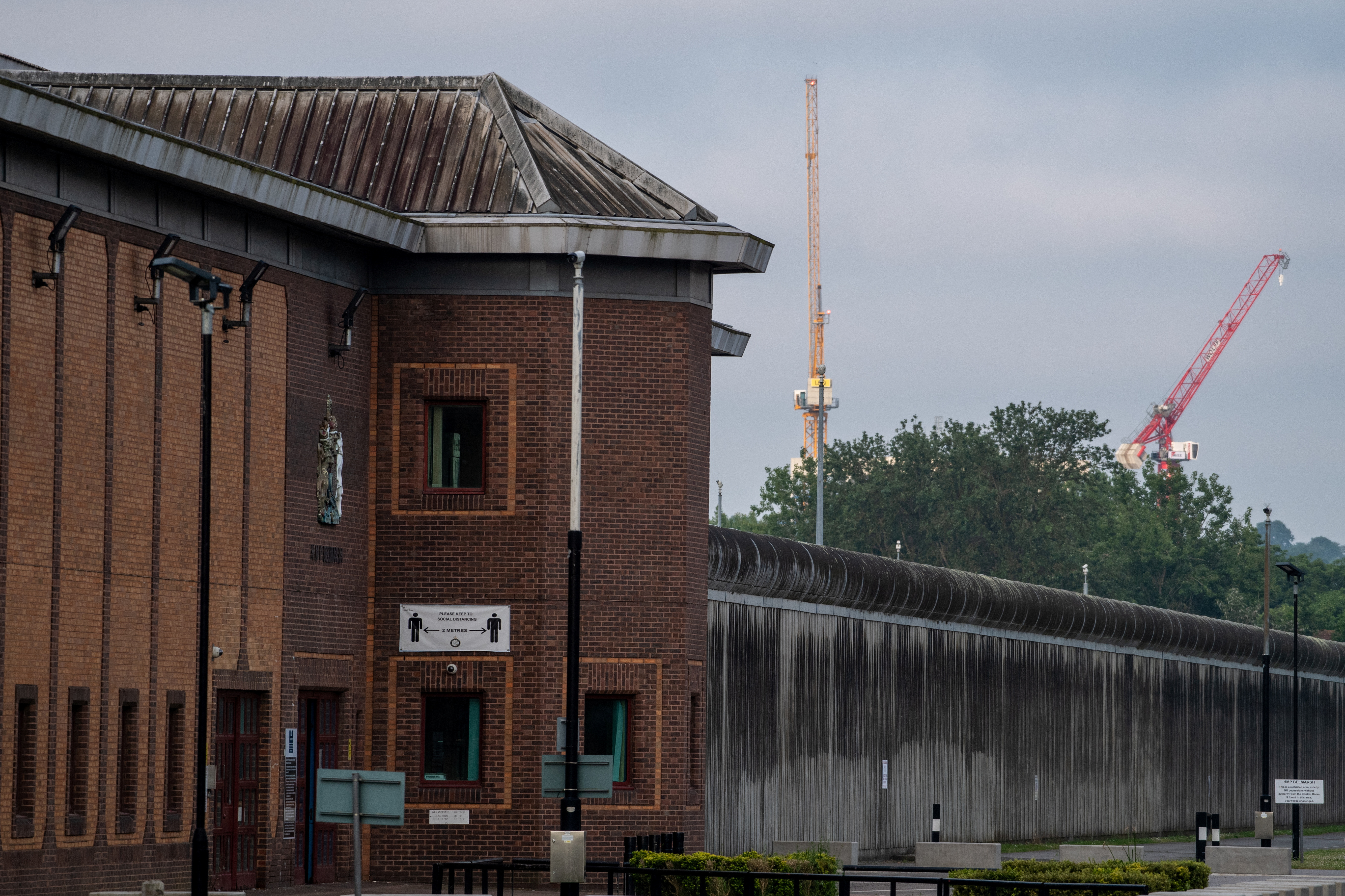 A general view of the Belmarsh prison, in London